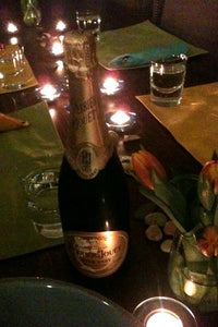 Champagne at Home with Friends
