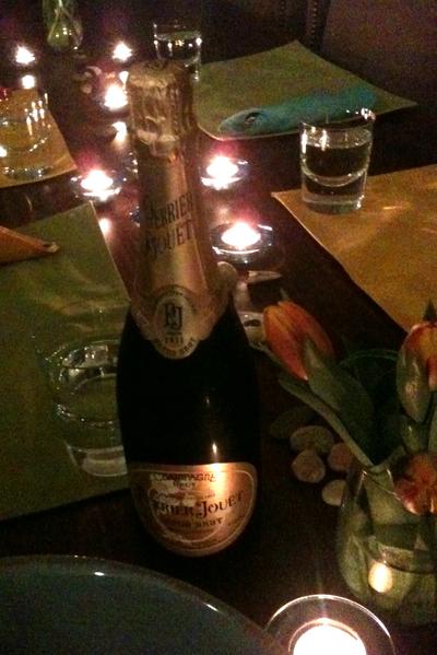 Champagne at Home with Friends