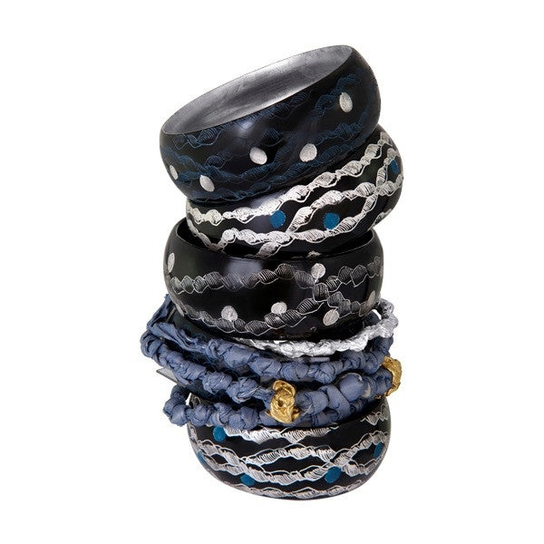 Royal Lacquer Bangles made in Burma- lauralobdell.com
