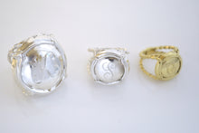 Champagne Rings relative sizes Champers, Ti, Baby 