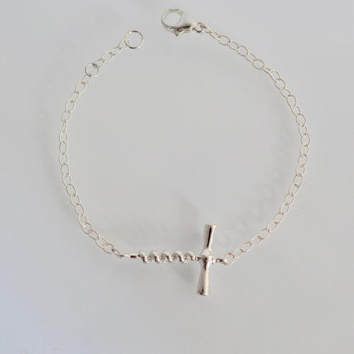 Cork Screw Bracelet Sterling Silver