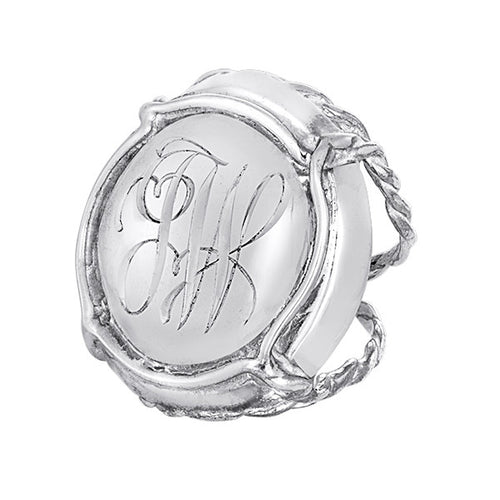 Personalized Initials Monogram Champers Ring - Laura Lobdell