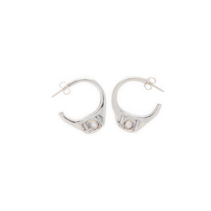 Pull Tab Earrings with diamonds by Laura Lobdell