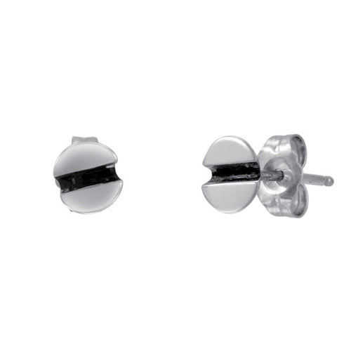 Screw Earrings in Silver - lauralobdell.com