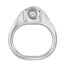 Old School Pull Tab Ring an old fashioned can tab set with a diamond by Laura Lobdell