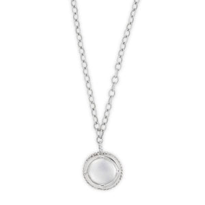 Champagne Cap Necklace on twisted chain with toggle closure by Laura Lobdell